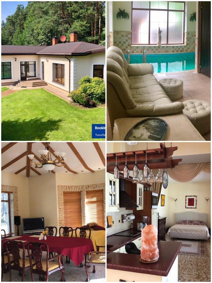 Guests House With Amazing Pool And Sauna Babīte Esterno foto
